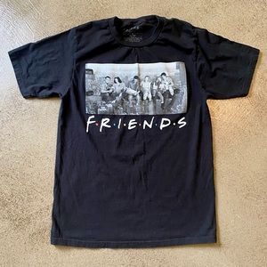 Friends Graphic Black Tee. Size Small.